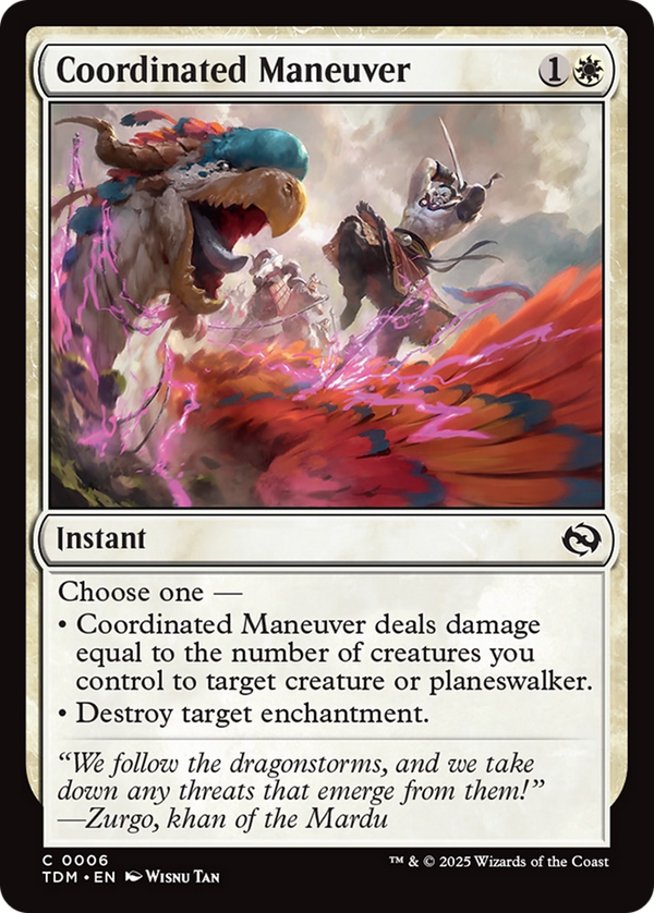 Coordinated Maneuver (TDM-006) - Tarkir: Dragonstorm