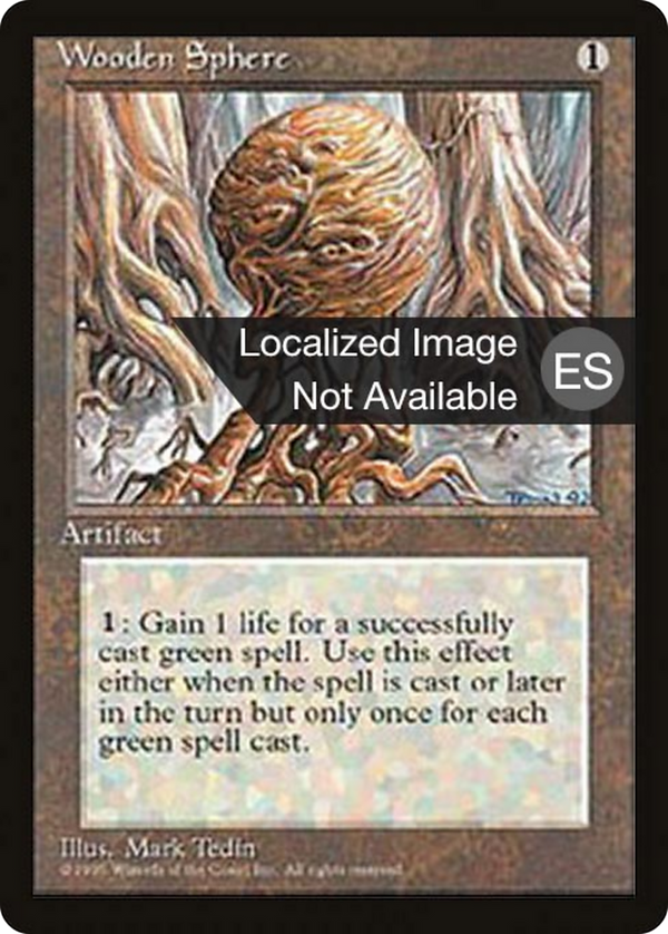 Wooden Sphere (4BB-) - Fourth Edition Foreign Black Border