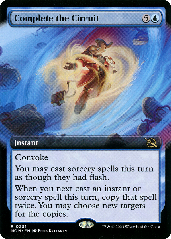 Complete the Circuit (Extended Art) (MOM-351) - March of the Machine: (Extended Art) Foil