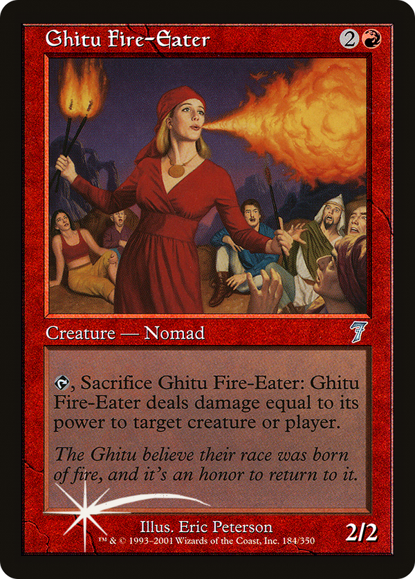 Ghitu Fire-Eater (7ED-184★) - 7th Edition Foil