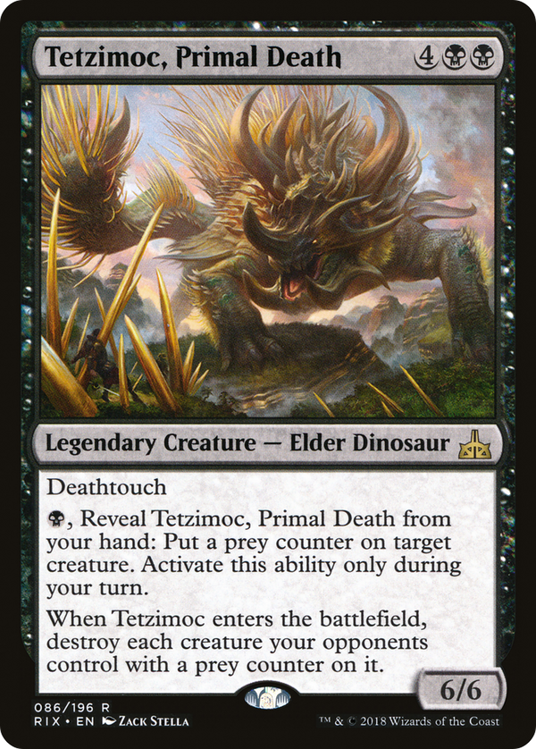 Tetzimoc, Primal Death (RIX-086) - Rivals of Ixalan Foil