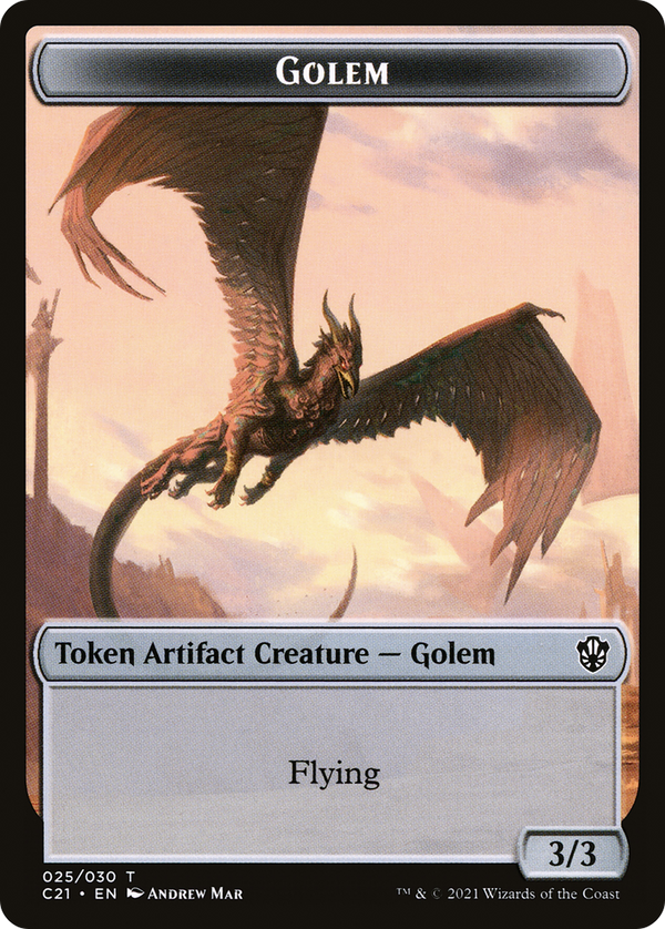 Golem (TC21-025) - Commander 2021 Tokens