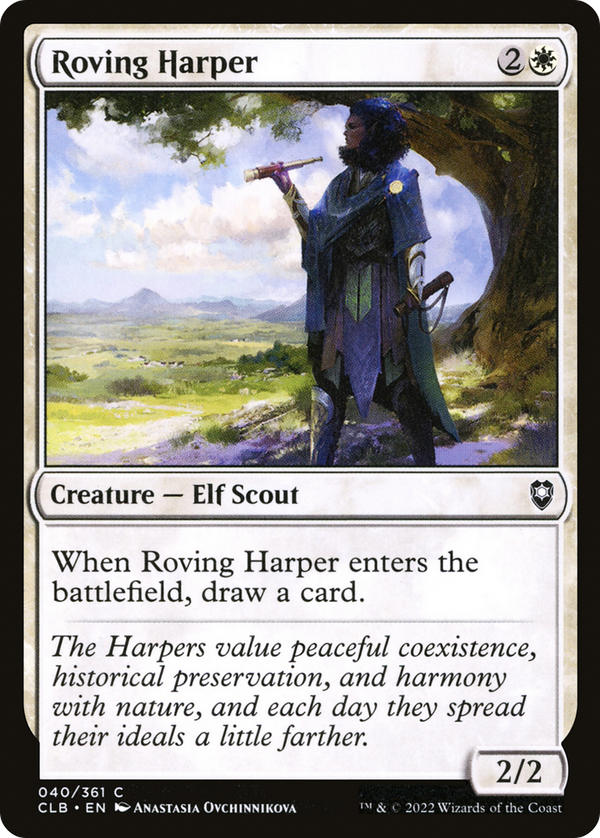 Roving Harper (CLB-040) - Commander Legends: Battle for Baldur's Gate
