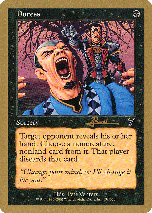 Duress - 2001 Antoine Ruel (7ED) (WCD-) - World Championship Decks 2001