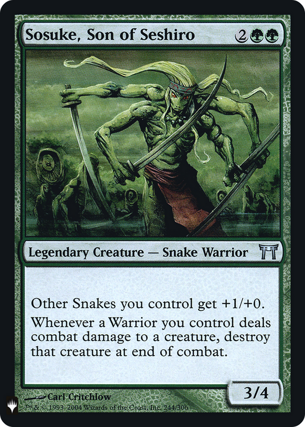 Sosuke, Son of Seshiro (LIST-CHK-244) - The List Foil