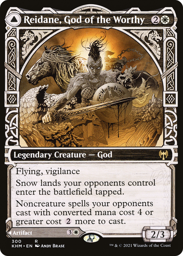 Reidane, God of the Worthy (Showcase) (KHM-300) - Kaldheim: (Showcase)