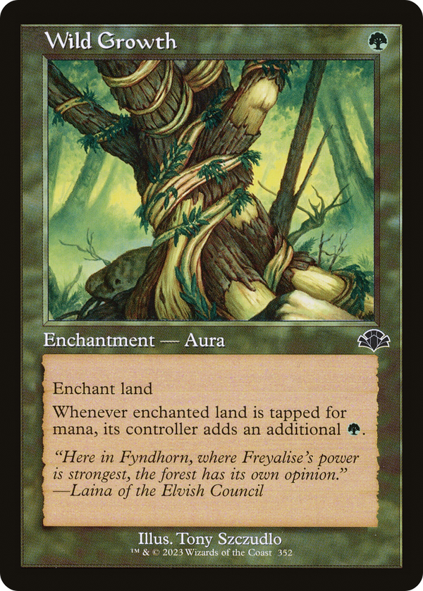 Wild Growth (Retro Frame) (DMR-352) - Dominaria Remastered