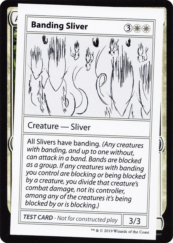Banding Sliver (No PW Symbol) (CMB1-) - Mystery Booster Playtest Cards 2021