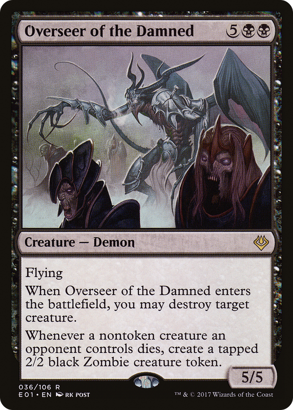 Overseer of the Damned (AC2-036) - Archenemy: Nicol Bolas