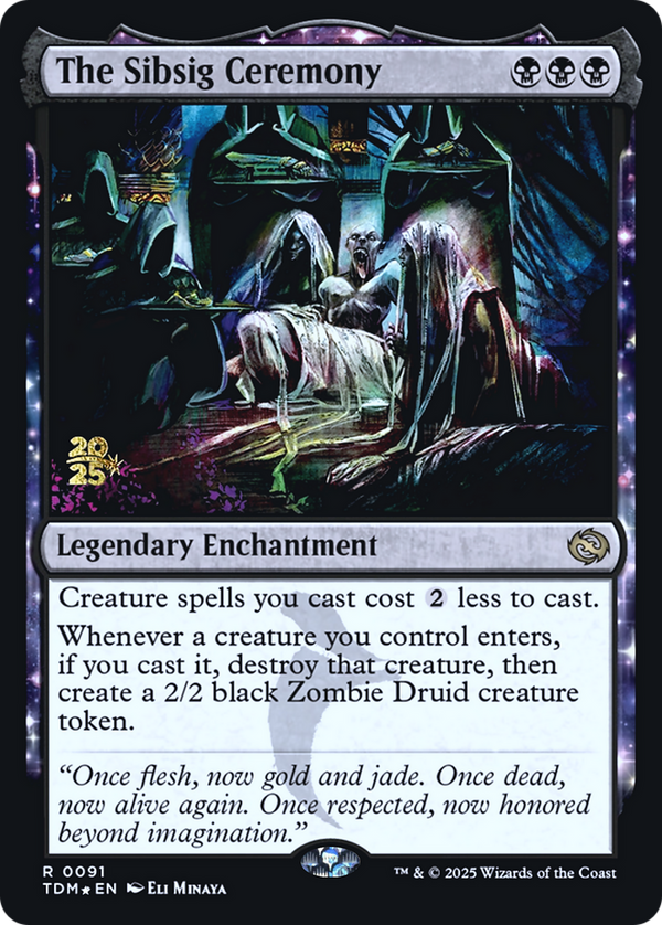 The Sibsig Ceremony (PRE-091) - Prerelease Cards: (enchantment) Foil