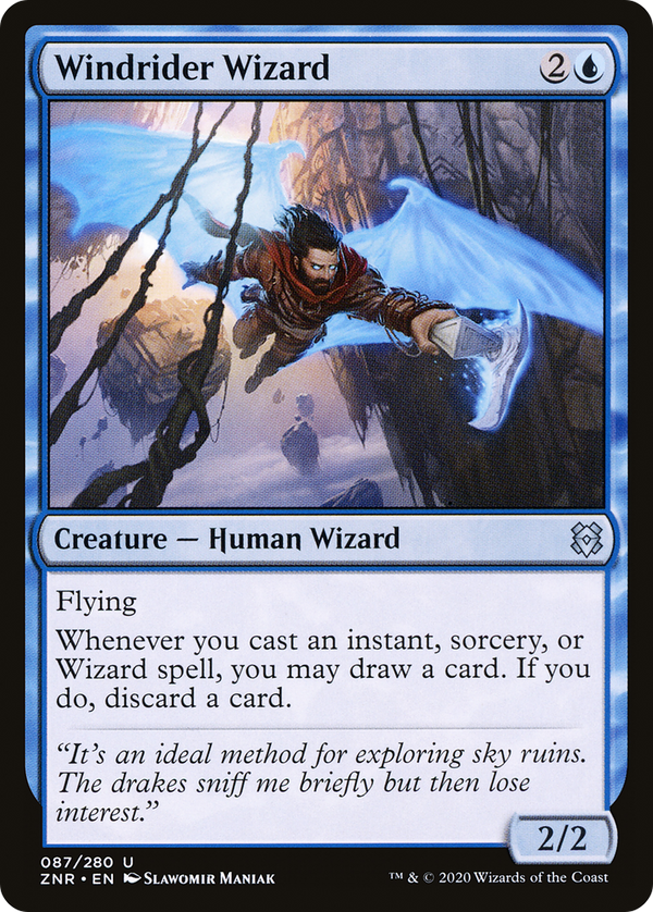 Windrider Wizard (ZNR-087) - Zendikar Rising Foil