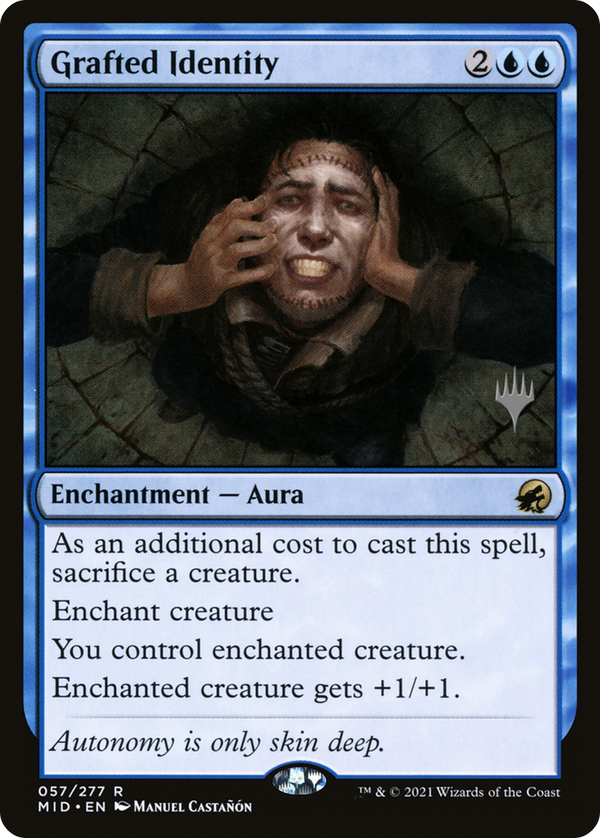 Grafted Identity (PPMID-057) - Innistrad: Midnight Hunt Promos Foil