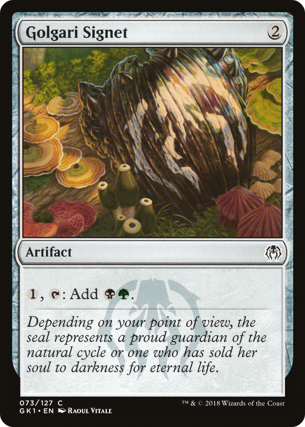 Golgari Signet (GR1-073) - GRN Guild Kit
