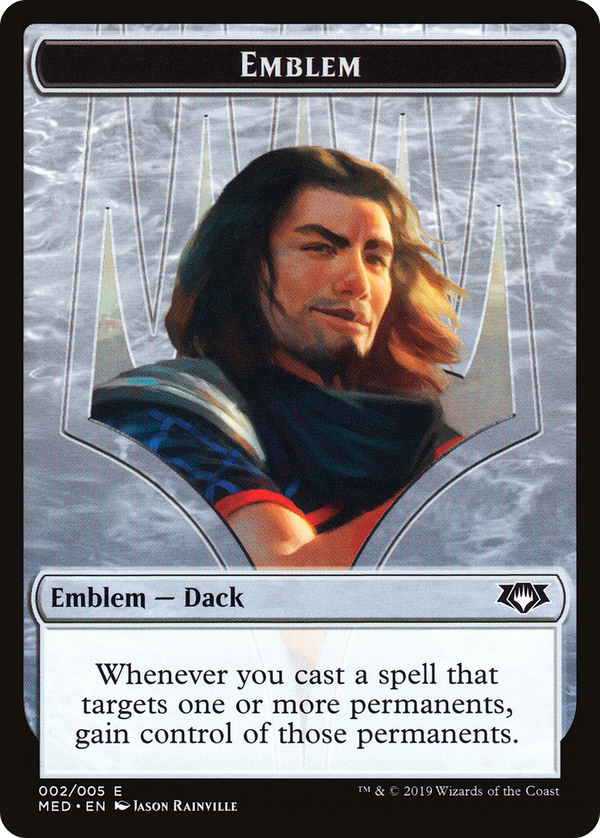 Emblem - Dack Fayden (MED2-002) - Mythic Edition Tokens