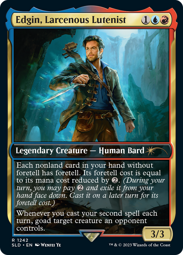 Edgin, Larcenous Lutenist (SLD-1242) - Secret Lair Drop / Edgin, Larcenous Lutenist
