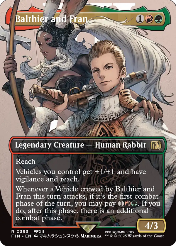 Balthier and Fran (0393) (Borderless) (FIN-393) - FINAL FANTASY Foil