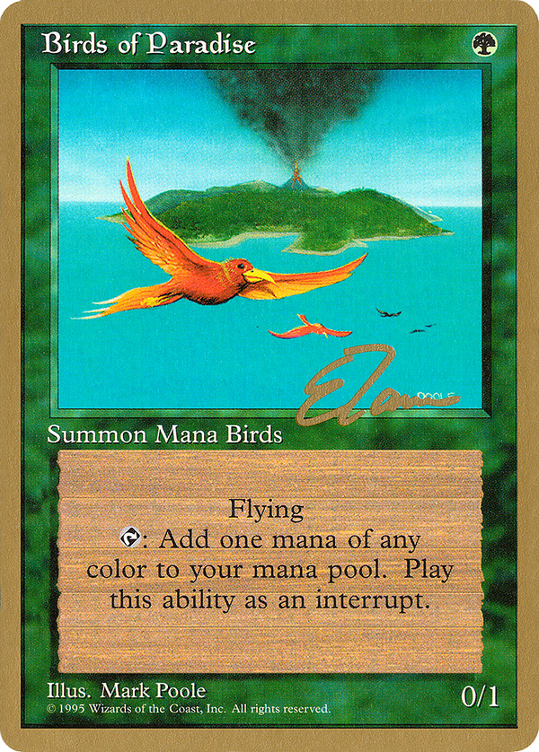 Birds of Paradise - 1996 Eric Tam (4ED) (WCD-) - Pro Tour Collector Set