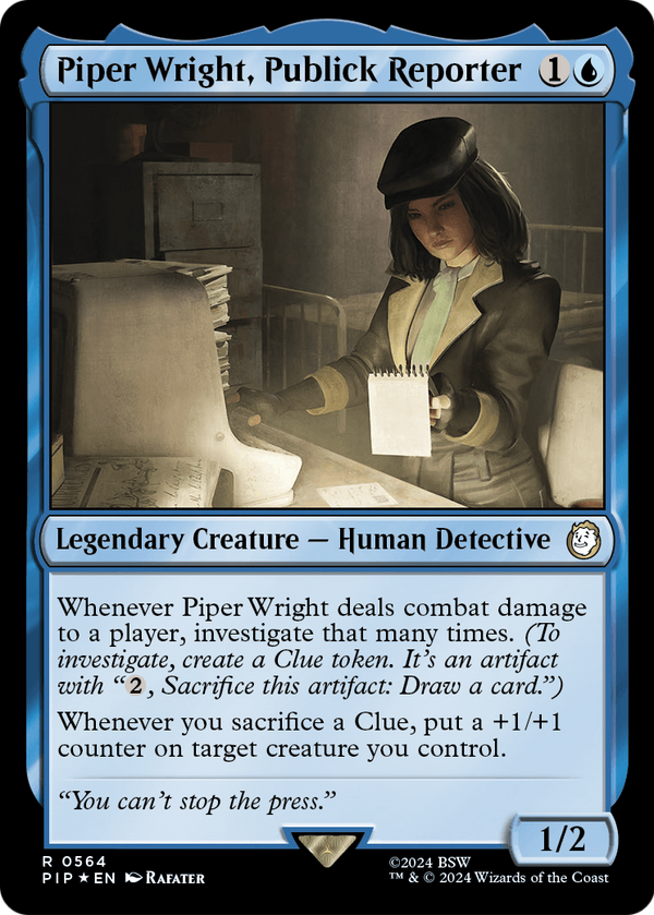 Piper Wright, Publick Reporter (Surge Foil) (PIP-564) - Fallout Foil