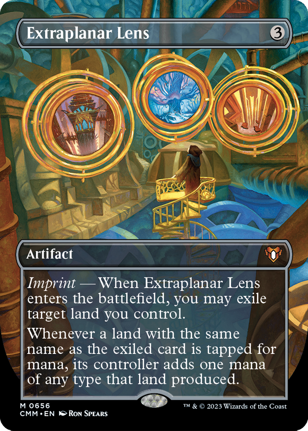 Extraplanar Lens (Borderless) (CMM-656) - Commander Masters Foil