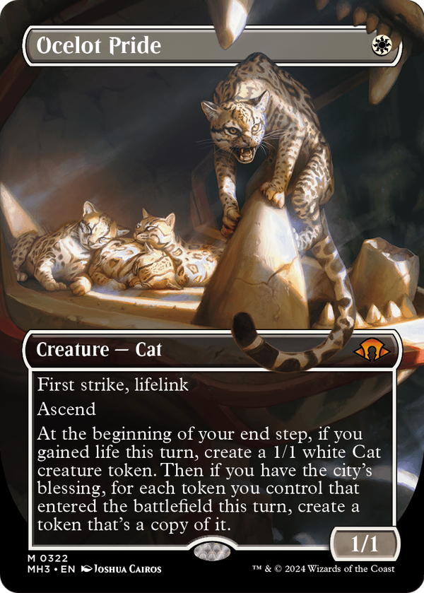Ocelot Pride (Borderless) (MH3-322) - Modern Horizons 3 Foil