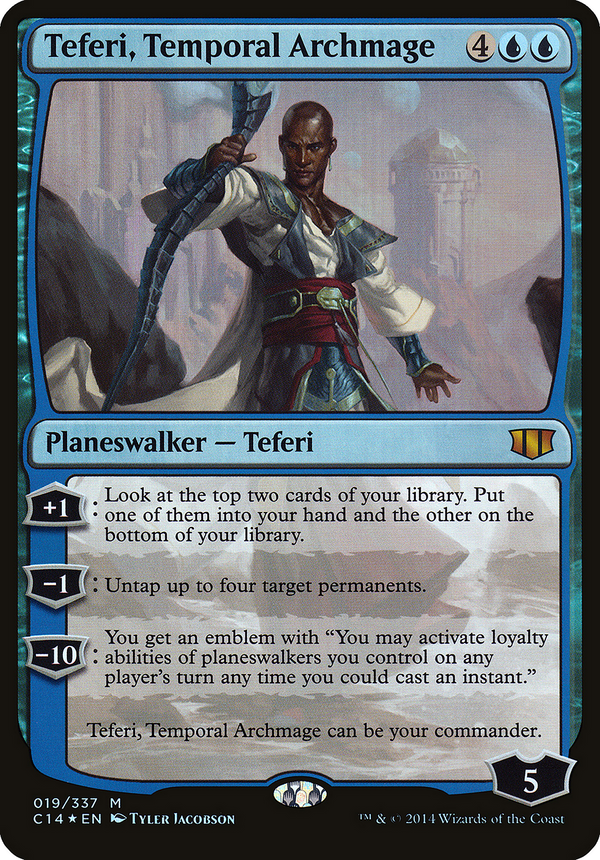 Teferi, Temporal Archmage (Commander 2014) (OVER-019) - Commander 2014 Oversized Foil