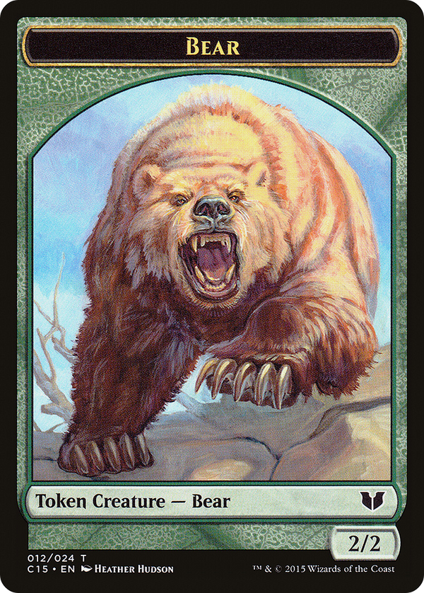 Bear // Spider Double-Sided Token (C15-12 // 18) - Commander 2015 Tokens
