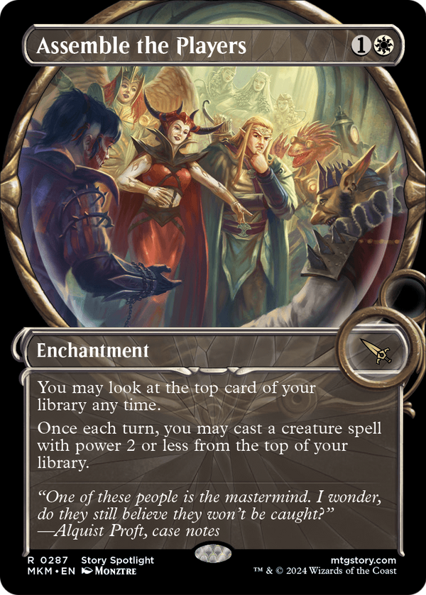 Assemble the Players (Showcase) (MKM-287) - Murders at Karlov Manor: (Showcase) Foil
