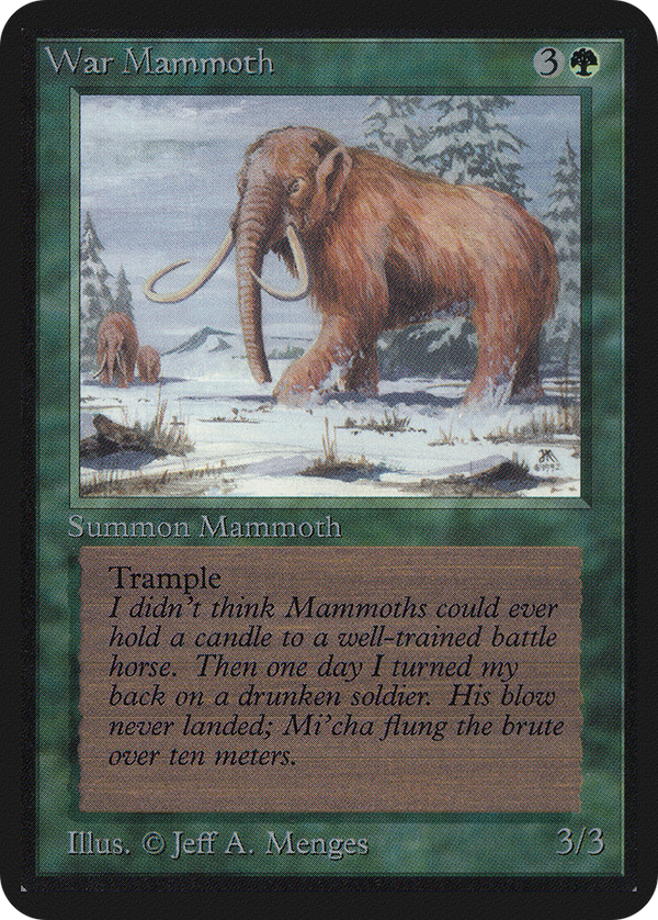 War Mammoth (LEA-) - Limited Edition Alpha