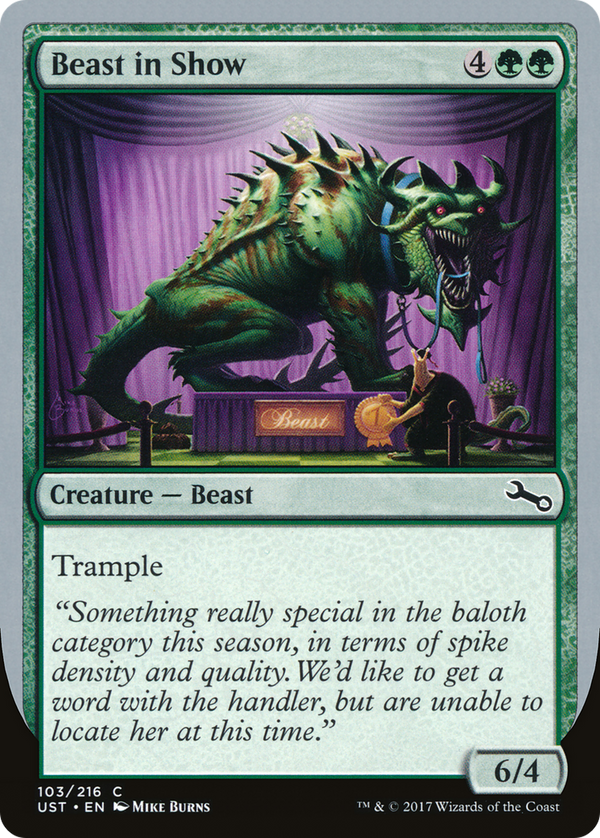 Beast in Show (C) (UST-103C) - Unstable