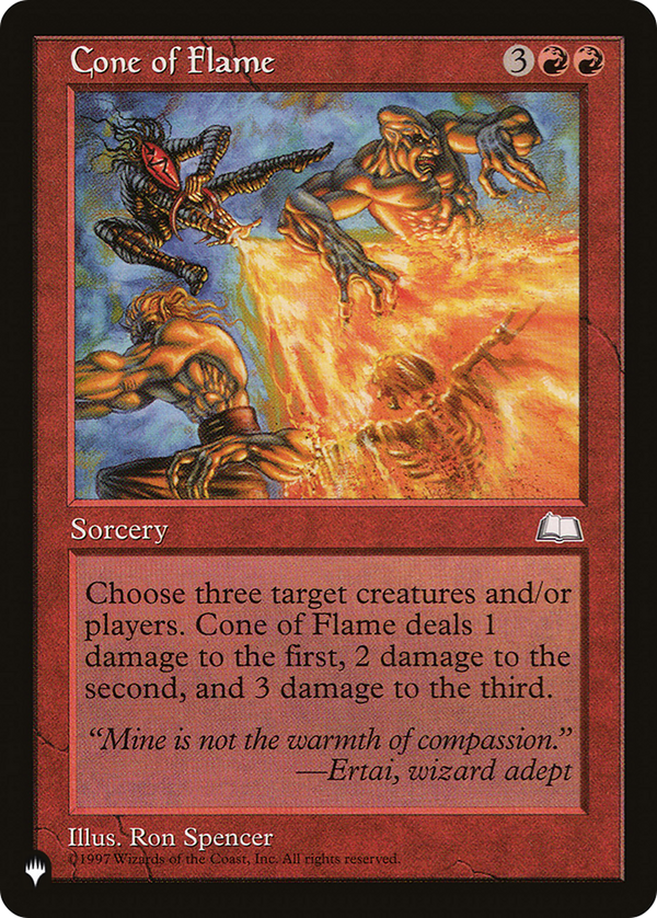 Cone of Flame (LIST-WTH-95) - The List