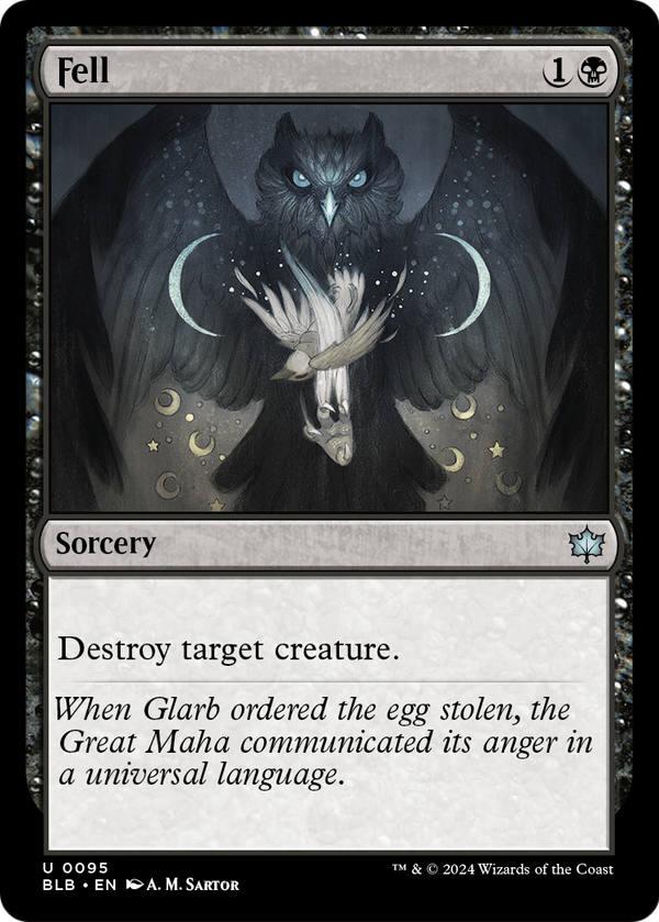 Fell (BLB-095) - Bloomburrow Foil