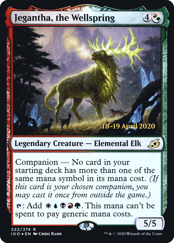 Jegantha, the Wellspring (PRE-222S) - Ikoria: Lair of Behemoths Promos: (companion) Foil