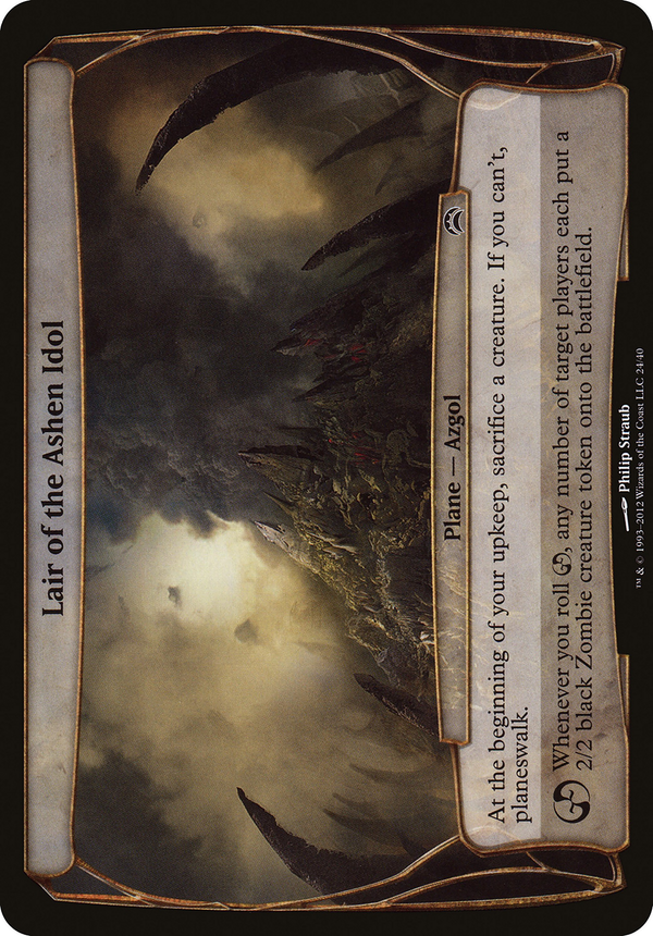 Lair of the Ashen Idol (Planechase 2012) (OVER-024) - Planechase 2012 Planes
