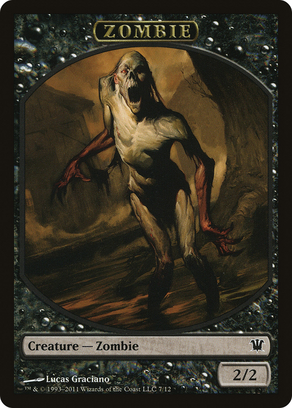 Zombie Token (7) (ISD-007) - Innistrad Tokens
