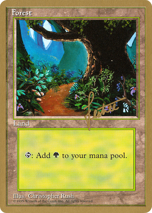 Forest (A) - 1996 Bertrand Lestree (4ED) (WCD-) - Pro Tour Collector Set