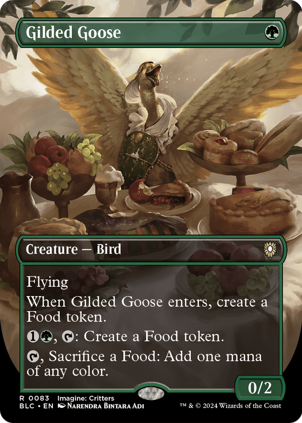 Gilded Goose (Borderless) (BLC-083) - Bloomburrow Commander Foil