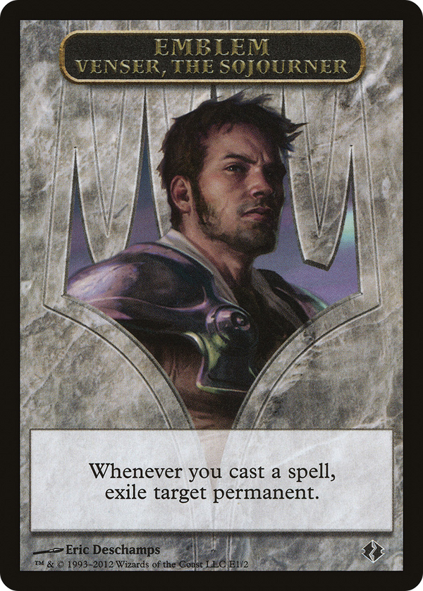 Emblem - Venser, the Sojourner (DDI-0E1) - Duel Decks: Venser vs. Koth Tokens