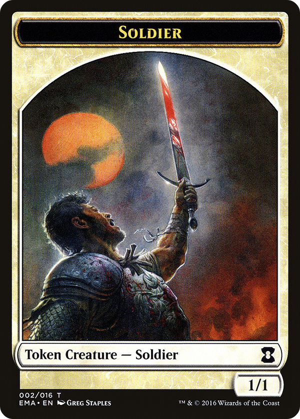 Soldier Token (EMA-002) - Eternal Masters Tokens