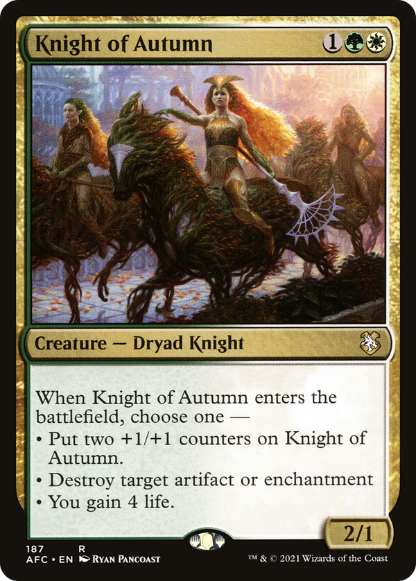 Knight of Autumn (AFC-187) - Forgotten Realms Commander