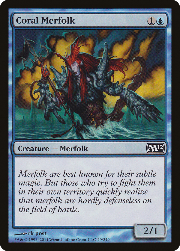Coral Merfolk (M12-049) - Magic 2012