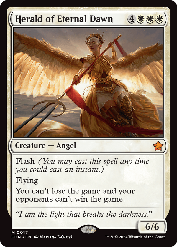 Herald of Eternal Dawn (FDN-017) - Foundations Foil