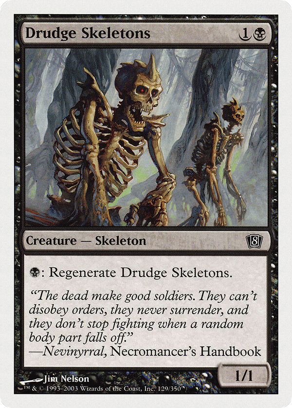 Drudge Skeletons (8ED-129) - 8th Edition