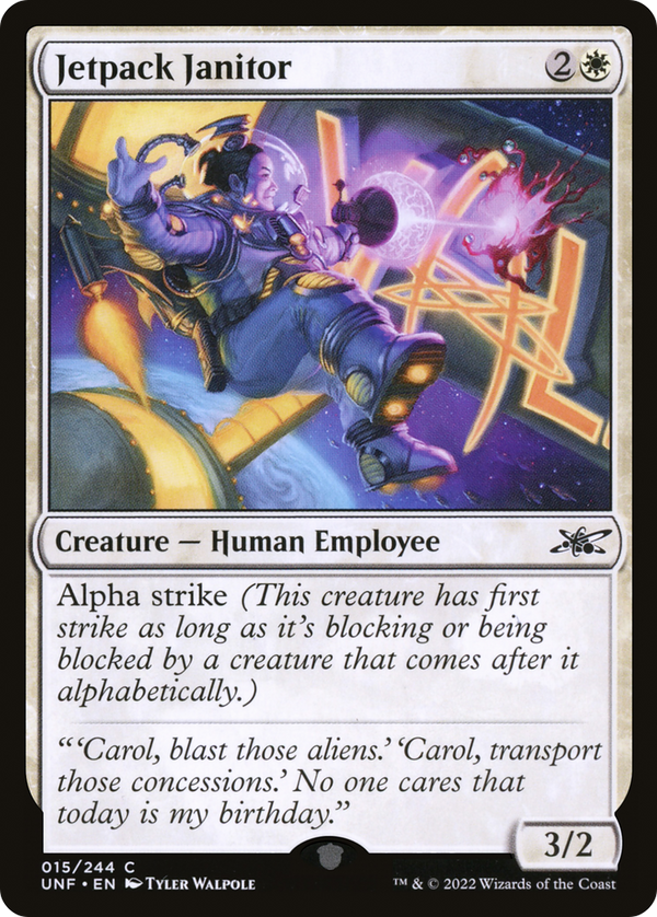 Jetpack Janitor (UNF-015) - Unfinity Foil