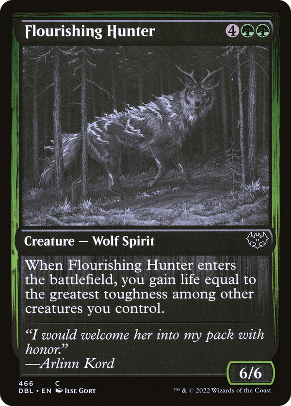 Flourishing Hunter (DBL-466) - Innistrad: Double Feature Foil