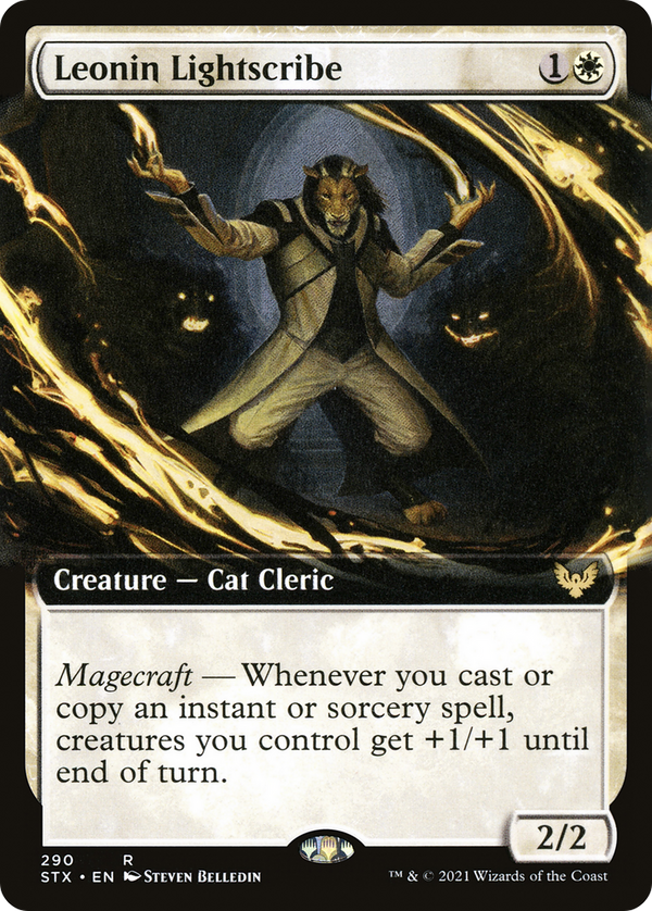 Leonin Lightscribe (Extended Art) (STX-290) - Strixhaven: School of Mages: (Extended Art)