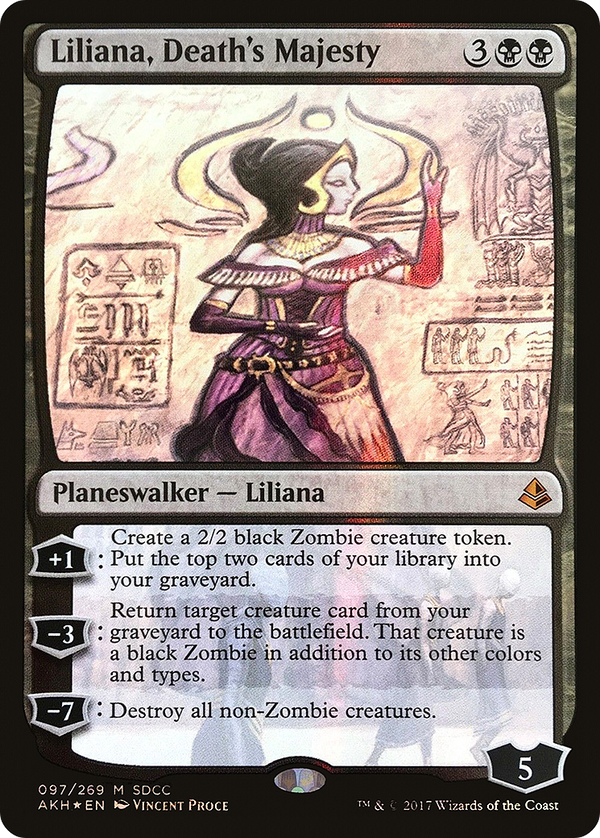 Liliana, Death's Majesty (SDCC 2017 Exclusive) (MEDIA-097) - San Diego Comic-Con 2017 Foil