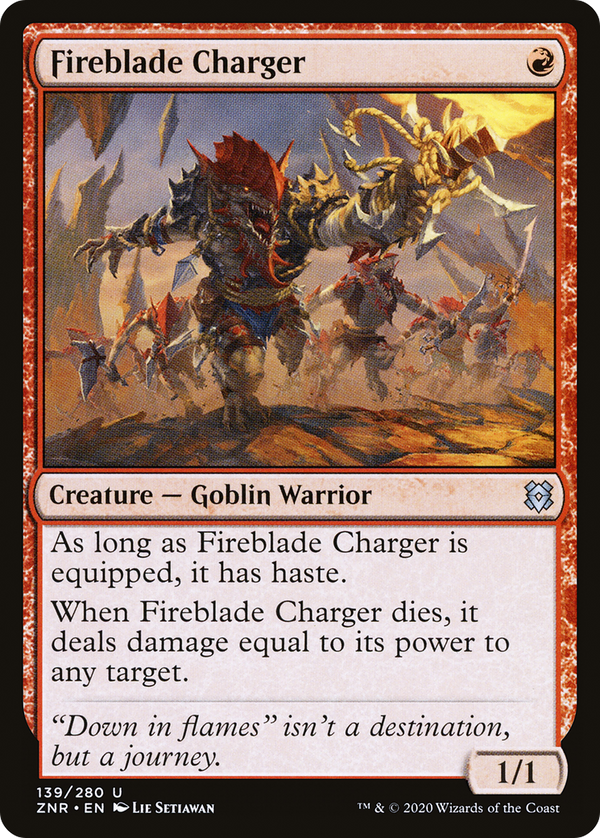 Fireblade Charger (ZNR-139) - Zendikar Rising