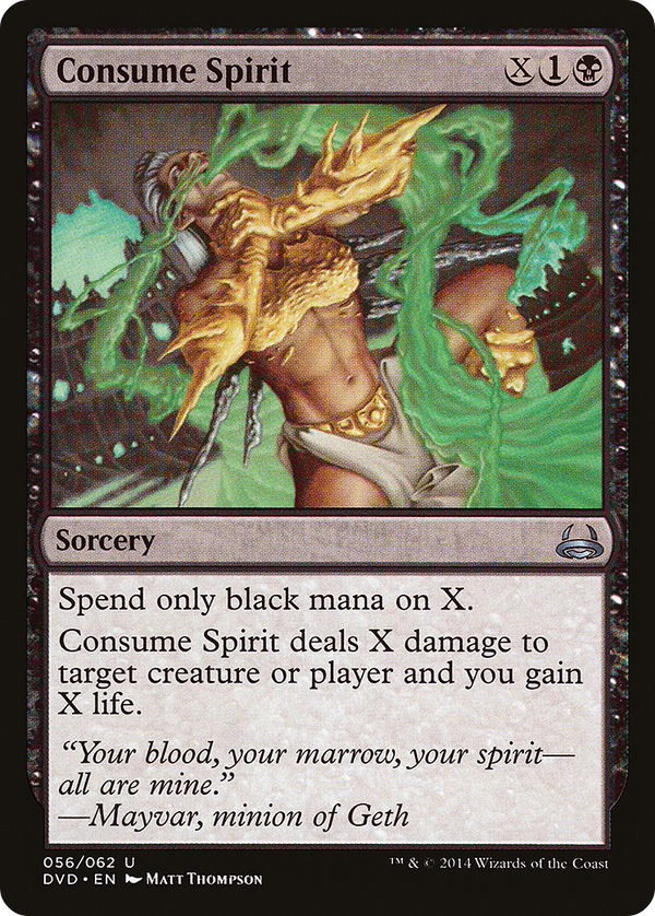 Consume Spirit (DD3-056) - Duel Decks Anthology: Divine vs. Demonic
