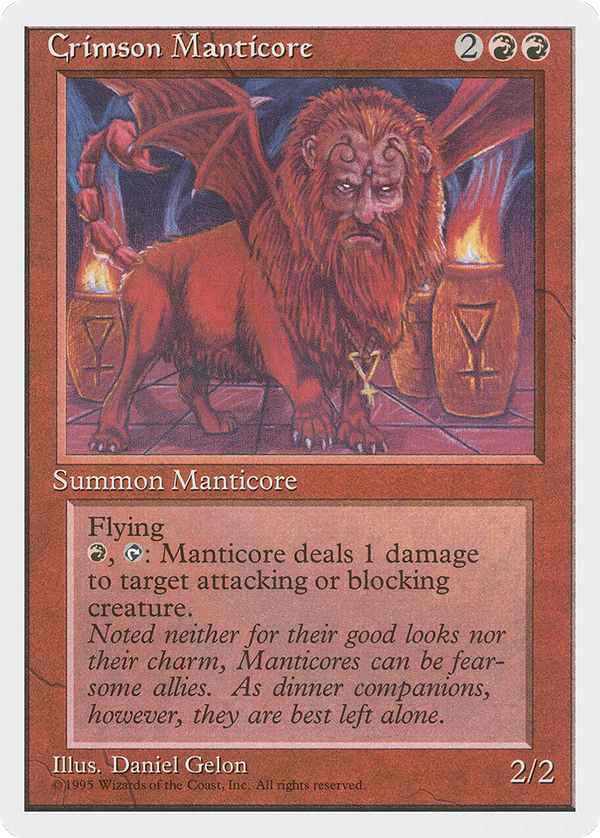 Crimson Manticore (4ED-) - Fourth Edition
