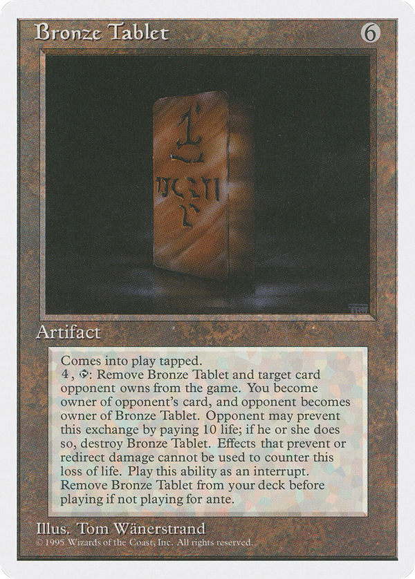 Bronze Tablet (4ED-) - Fourth Edition